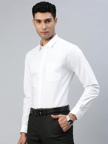 Image of RAMRAJ COTTON Men Full Sleeve Shirt | Prestigious Fit | Elegant Daily Formal Wear