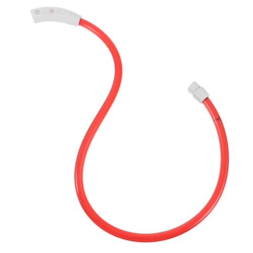 DRAFIDEEP Collar LED para Perros Recargable USB de Plástico Resistente Luz Fija para Caminatas y Actividades al Aire Libre