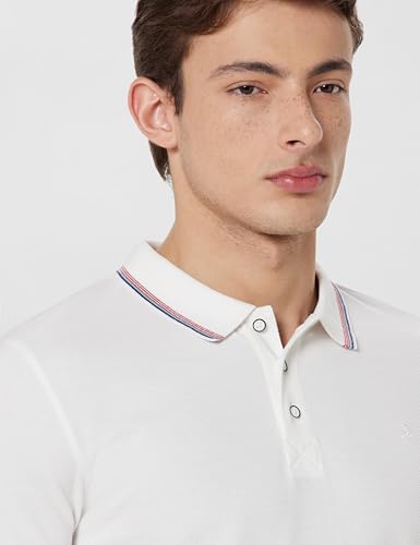 Image of United Colors of Benetton Mens Short Sleeve Solid T-Shirt (Size: M)-23P3T89J5555I101 White