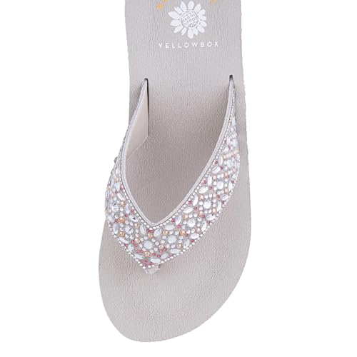 Yellow Box Women's Penza Flatform Sandal, Round Toe, Medium-High 1.75 Inch Heel, 1 Inch Platform Comfortable Flip-Flop4