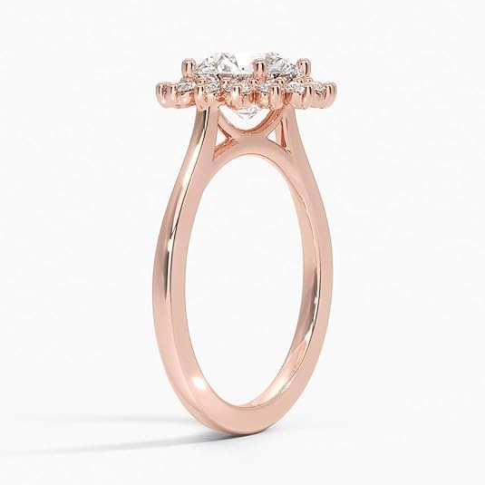 2 CT Round Cut Moissanite Engagement Ring 10K 14K 18K Solid Gold, 925 Sterling Silver Willow Solitaire Engagement Ring Promise Ring for Wedding Christmas gift for Women