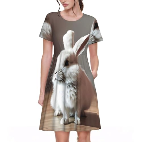 Robe d'été chic à manches courtes idéale pour terrasses et vacances