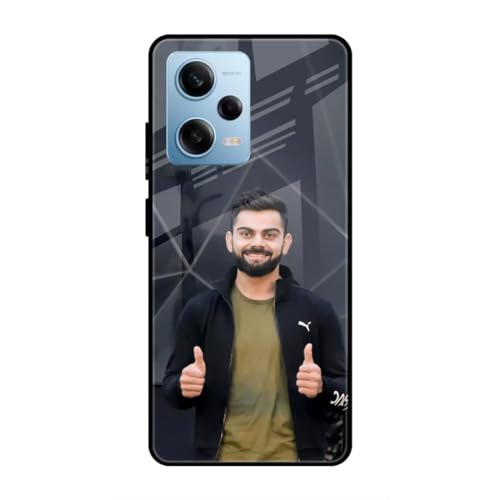 Image of SmashItUp Virat Kholi | Cricket Designer Printed TPU Metal Case Mobile Back Cover for Redmi Note 12 Pro 5G