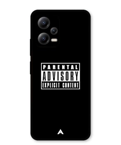 Image of Premium Explicit Case for Xiaomi Redmi Note 12 5G Soft-Touch Metal TPU Back Cover, Shockproof, Designer, Aesthetic Mobile Phone Case (Glossy Finish)