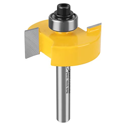 KOWOOD Rabbet Router Bit 1/4" Shank, 1-3/8" Height Multi-Slot Milling Cutter Bit (7 Bearings, Multiple Depths 1/8", 3/16",1/4", 5/16", 3/8", 7/16", 1/2") Interchangeable and Adjustable Bearings. - Image 6