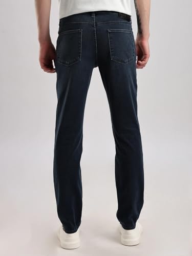 Image of Slim Fit Mid Rise Jeans