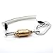 Evaty Magnetic Aluminum Alloy Net Release Holder Keychain Fly Fishing Net Retractor Fishing Net Keeper Magnet Clip Landing Net Connector for Fishing Hooks, Lures, Flies, Trout Line, Keys (Gold)