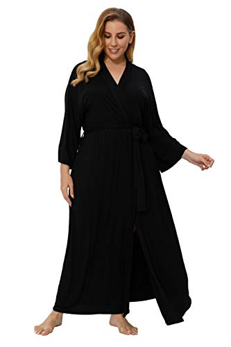Super Shopping-zone Women's Plus Size Long Robes Kimonos Plus Size Maternity Robes Delivery Robes Sleepwear4
