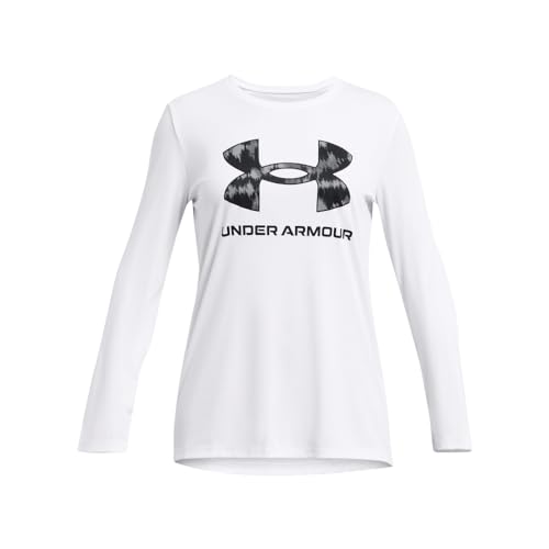 Image of Under Armour Girls' Tech Big Logo Printed Long Sleevedisc