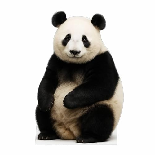 Image of Panda 4FT Life Size Cardboard Cutout - A Fun Animal Standup for Photo Booths, Birthday Parties, and Events