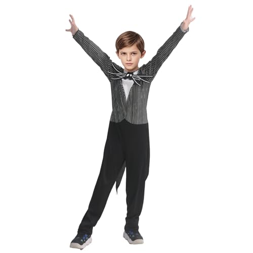 Disfraz Completo de Esqueleto para Niños Talla Mediana miniatura 3