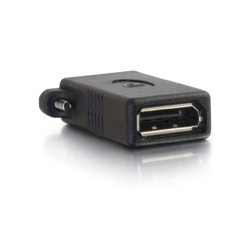 Conector DisplayPort Panel Mount Hembra a Hembra Negro miniatura 2