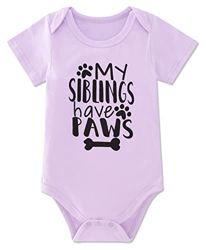 Image of Funnycokid Baby Boys Girls Bodysuit Funny Newborn Romper Short Sleeve Infant Neutral Outfits 0-12 Months