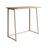 MB Muebles Bonitos, Bureau Pliant Gala pour étude, Bureau ou Ordinateur, Design Moderne, Pieds Pliables en Métal Laqué, Petit Bureau de Mélamine Mate, Couleur Blanc et Sonoma, Longueur 80.5 cm