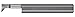 Micro 100 PR-070500 Profiling Tools - Radial, 080" Min Bore Dia, 1/2" Max Bore Depth, 025" Proj, 0075" Offset, 005" Corner Rad, 1/8" Shank Dia, 1-1/2" OAL, Uncoated