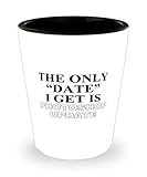 Graphic Designer Funny Ceramic Shot Glass Mug - The Only'Date' I Get Is Photoshop Update