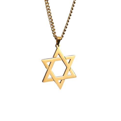 Collier Israël Étoile de David Pendentif Magen David Chaîne Juive Mixte