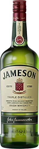 Jameson Irish Whiskey – Blended Irish Whiskey aus feinen, dreifach destillierten Pot Still und Grain Whiskeys – Milder und zeitloser Whiskey aus Irland – 1 x 1 l