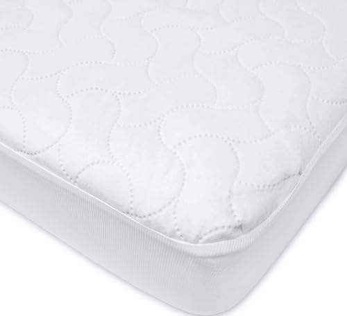 Image of American Baby Company Waterproof Fitted Crib Mattress Protector 52" x 28" | Quilted, Noiseless, Soft & Breathable Crib & Toddler Mattress Pad Cover