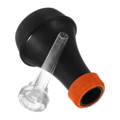 HEMOTON 1Set Lightweight Mini Trumpet Mute with Transparent Mouthpiece Durable Design Portable Noise Reducer for Trumpet Instruments for Practice and Performance