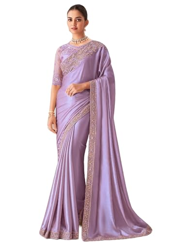 Sari en mousseline de soie Indian 10457 ensemble pour femme