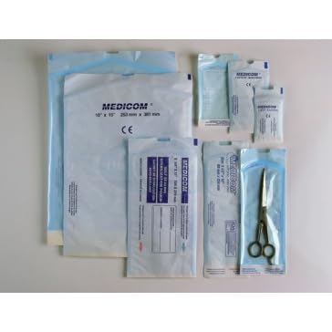 200pcs, Sterilisation Pouches, Self Sealing, 90 x 165 mm