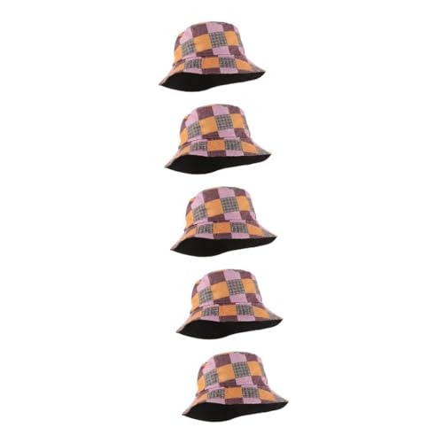 Chapeau de soleil pliable et bob à carreaux colorés pour femme : le chapeau de plage anti-UV