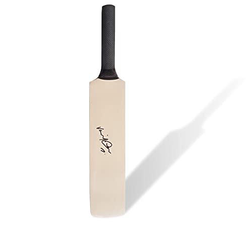 Image of Wood Autograph Miniature Bat Virat Kohli Printed Autograph (Not Original) for Show Piece and Gift Purpose (They Can't be Used for Paying Cricket)