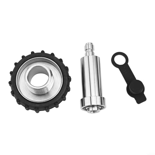 Adaptador G5/8 a 8 mm macho para tanque de buceo DIN con cubierta de acero 4