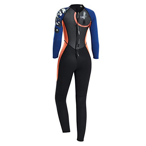 Chaqueta de neopreno para buceo, snorkel, surf y kayak, 1.5mm, con cierre trasero miniatura 3