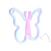 COHEALI Butterflies Neon Sign LED Lamp Decorative Butterfly Shape Night Light for Bedroom Party Bar Decor with Creative Visual Effects