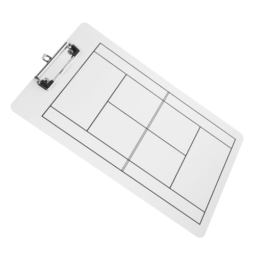 HOLIDYOYO 2Pcs Dry Erase Clipboard Reusable Whiteboard for Tennis and Hockey Training Easy to Clean Surface for Player Development and Game Strategy Double Sided Design