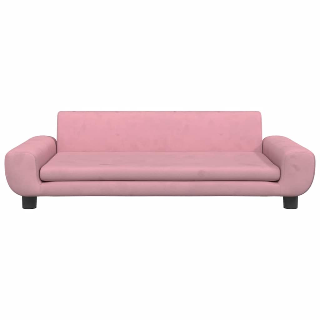 vidaXL Cama para Perros de Terciopelo Rosa 100x54x33 cm, sofá para Perros, Cama para Cachorros, Asiento para Perros, sofá para Mascota