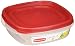 Rubbermaid Easy Find Lids Square 3-Cup Food Storage Container (Pack of 4)