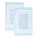 Superior Hotel & Spa Quality Bath Mat Set of 2, Made of 100% Premium Long-Staple Combed Cotton, Durable and Washable Bathroom Mat 2-Pack - Light Blue, 22" x 35" each