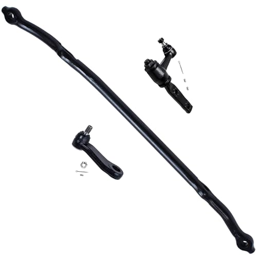 Image of Detroit Axle - Front End 15pc Suspension Kit for Ford F-150 F-250 Expedition Lincoln Navigator, 4 Control Arms 4 Tie Rods 2 Sway Bars 1 Center Link 1 Idler 1 Pitman Arm 2 Adjusting Sleeves Replacement