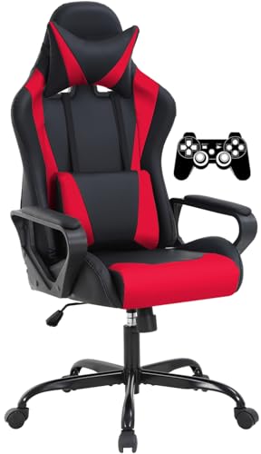 Gaming Chair High-Back Office Chair Ergonomic Video Game Chairs Height Adjustable Reclining Computer...