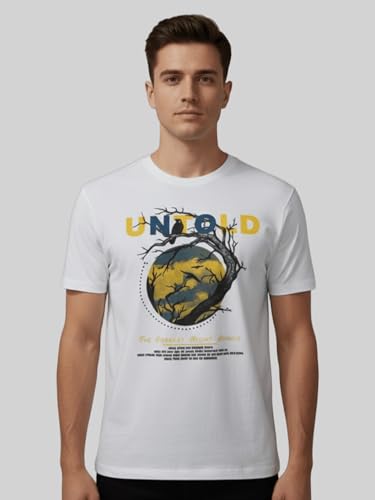 Image of Dollar Club Men's Cotton Round Neck Printed T-Shirt