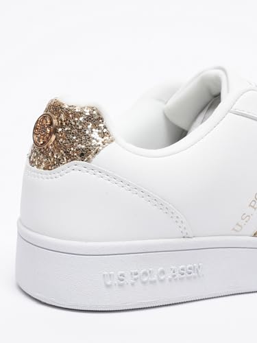 Image of U.S. Polo ASSN. Kate 3.0 Off White Sneakers Shoes with Premium Upper
