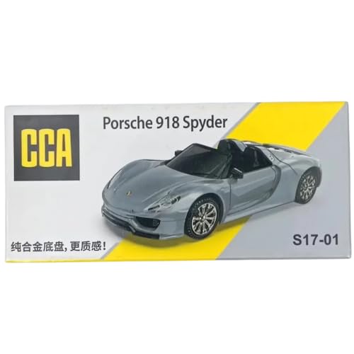 Image of CCA 1:64 Porsche 918 Spyder Collection Cool Car Series 3+ Years (Grey)