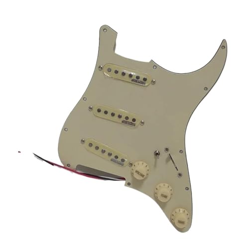 エレキギター ピックガード ピックアップ ロ STエレキギター用アルニコ5シングルコイルピックアップセット付き配線済みロードピックガード交換部品