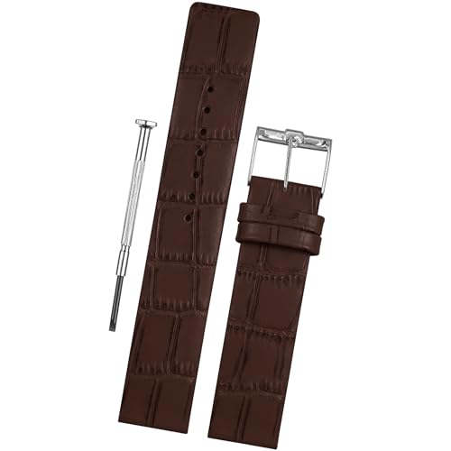 Image of DBLACK ''TNDS1'' Slim Leather Watch Strap, Minimalist style and a Bamboo-texture Design Belt / / For 18mm, 20mm, or 22mm, Compatible for TITAN Edge Slim Watches (Choose Your Size & Color)