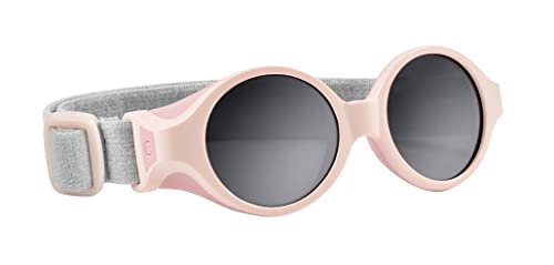 Béaba, Gafas de Sol para Bebé 0 9 Meses, Protección 100% UV   CAT 4, Protección Lateral, Confort Óptimo, Banda Elástica Ajustable, Colección Glee, Rosa