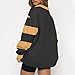 GOFULY Fall Fashion For Women 2024 Trendy,Women'S Sweatshirts Graphic Fleece Loose Fit Cute Long Sleeve Shirts For Women Cotton Striped Print 1/4 Zip Pullover Collared Neck Trending Clothes Yellow M