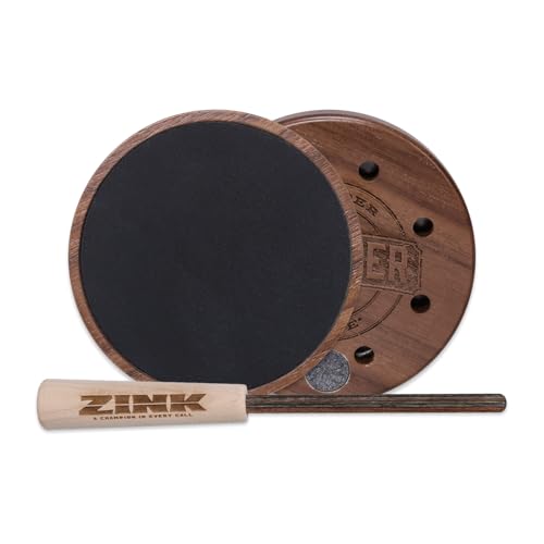 Zink Thunder Ridge Rocker Slate Call | Hand-Built Hand-Tuned Walnut Traditional Pot Call for Turkey Hunting | Durable Friction-Style Realistic Sounding Turkey Call