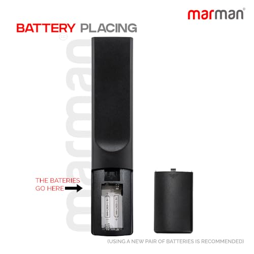 Image of marman Compatible with BPL Smart TV Remote Control Original Model 32H D5300 32H-D4301 43F-A4301 Suitable for Android HD 4k UHD LED QLED Televisions Non Voice Command with Hotkeys