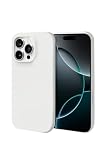 シズカウィル iPhone 16 Pro 用 ケース カバー シリコン 耐衝撃 スマホケース コットンキャンディ バニラ 1個入り
