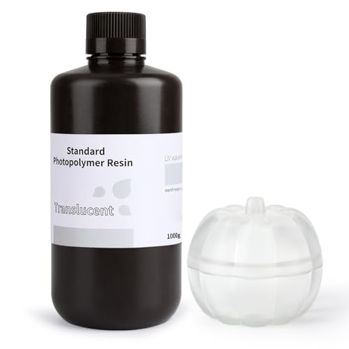 ELEGOO LCD UV 405nm 3D Resin for LCD 3D Printer Photopolymer 3D Printer Resin - Translucent 1000g