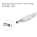 uxcell USB Type-A Male to 3.5 x 1.35mm DC 5V 1A Plug Barrel Connector Charge Cable for USB Fans Desk Lamps Mini Charging Speakers Electronic Devices, White