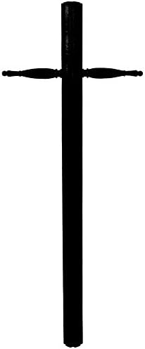 Maxim Lighting 1094BK/PHC11, Direct Burial Post with Photo Cell and Arms, Shown in Black